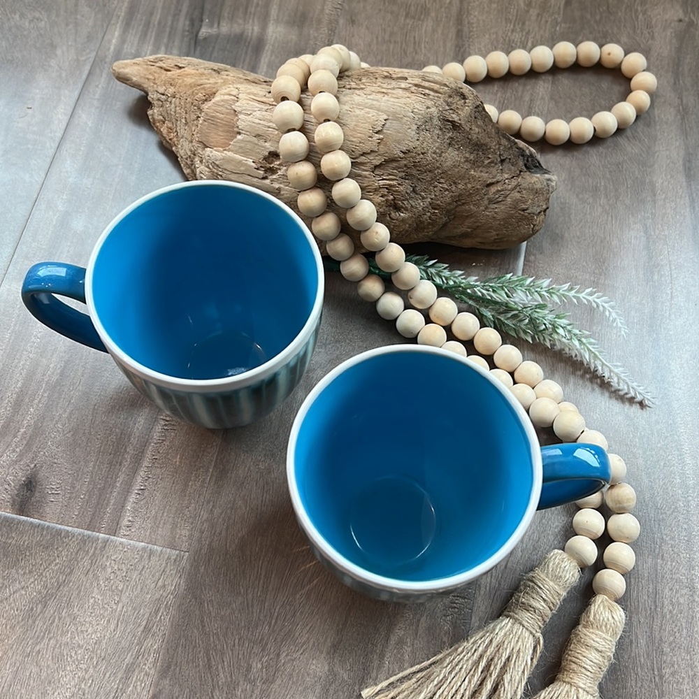 ❌SOLD❌ ABBOTT pair of matching textured mugs - like NEW - Picture 3 of 3